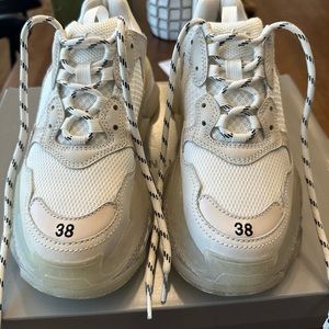 Women’s Balenciaga Triple S Clear Sole - Size 38